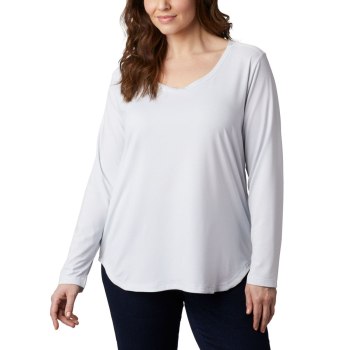 Columbia Ženske Majice S Kapuljačom - Firwood Camp Long Sleeve Plus Size Bijele Prugice | XSOQ-17324